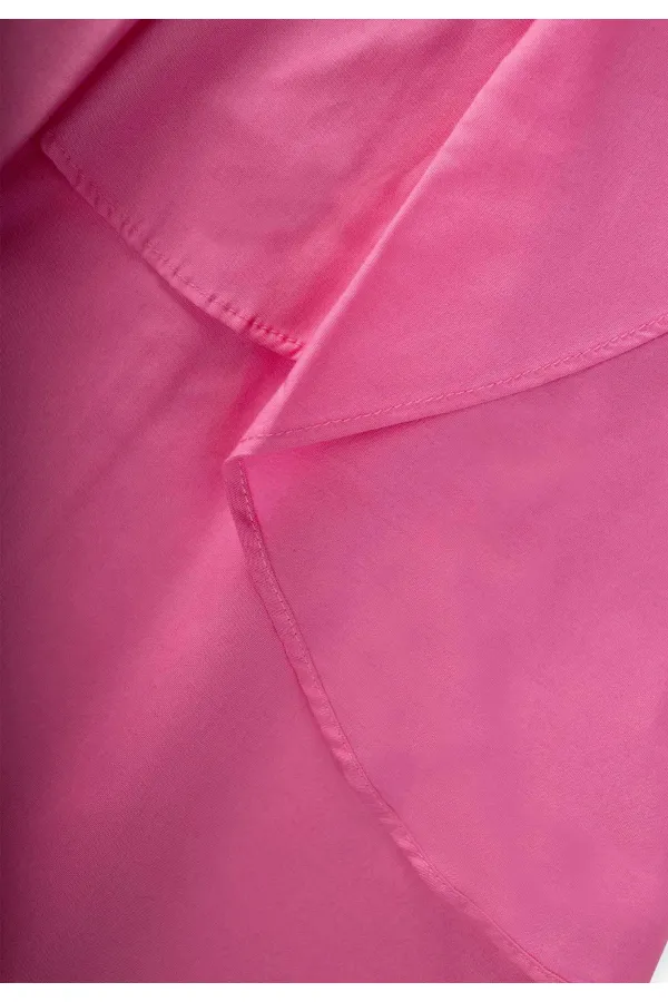 Robe en popeline à volants, rose, 2-7 ans