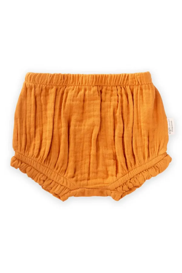 Short à volants orange 0-2 ans