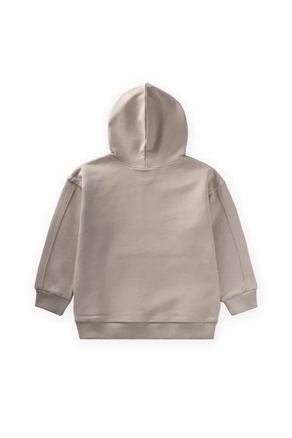 Hooded Sweatshirt 2-10 Years Old Stone