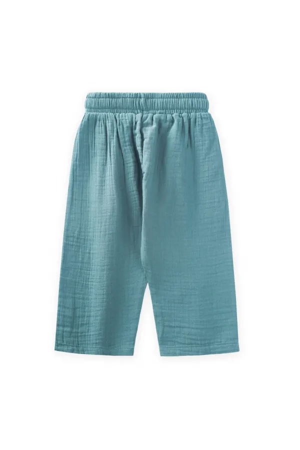 Müslin Pantolon 1-10 Yaş Turkuaz