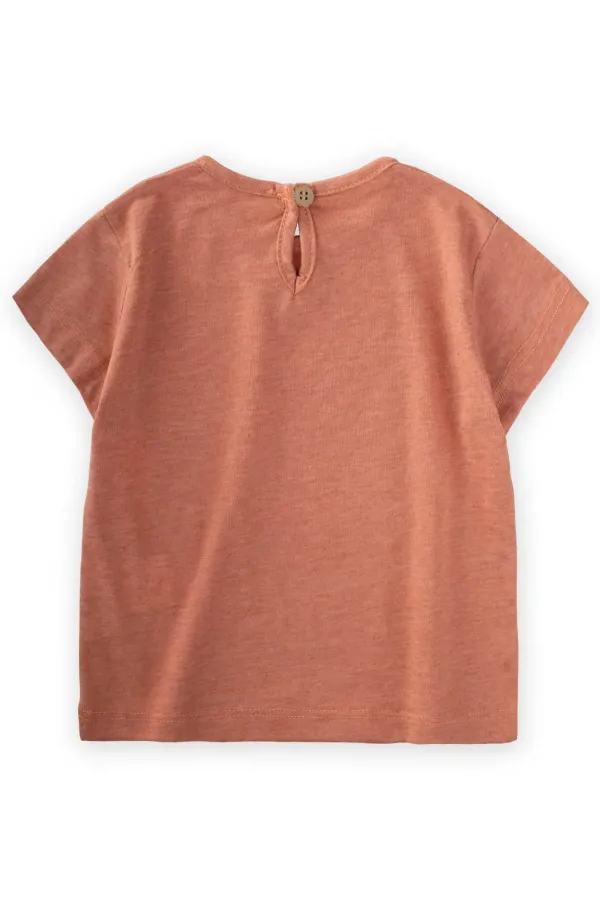 Basic T-Shırt 1-10 Yaş Somon