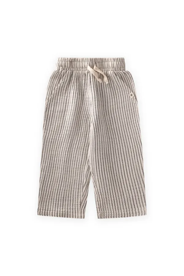 Müslin Pantolon 1-10 Yaş İnce Çizgili