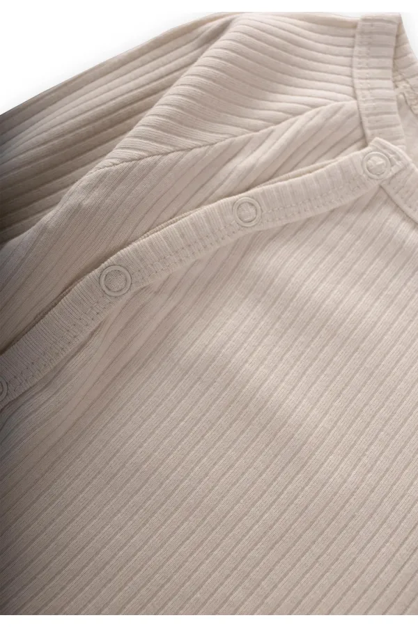 Corded Footed Set 0-9 Months Light Beige