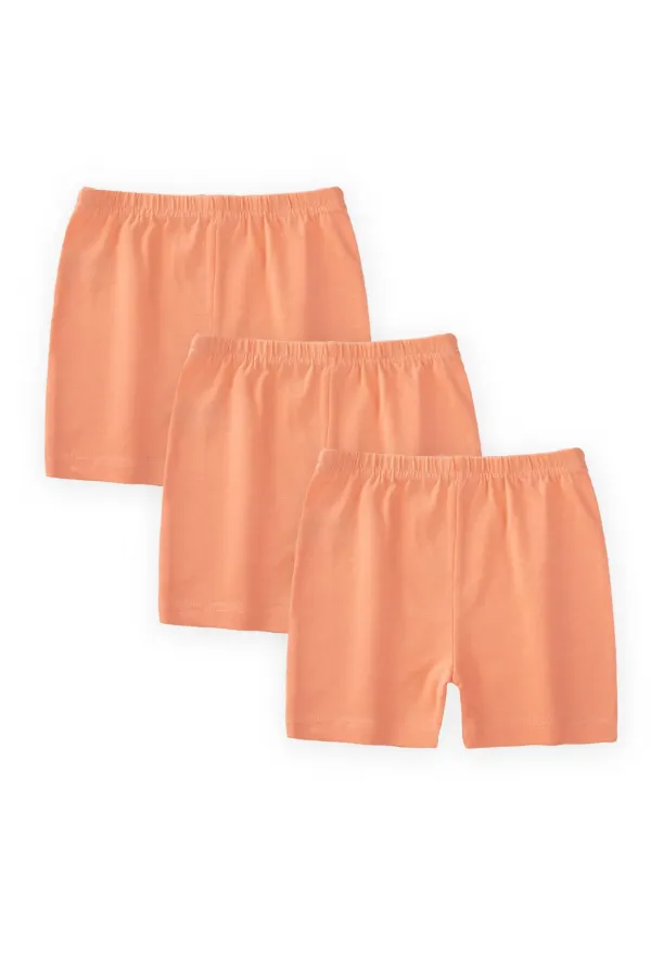 Üçlü Kız Boxer Set 2-9 yaş somon
