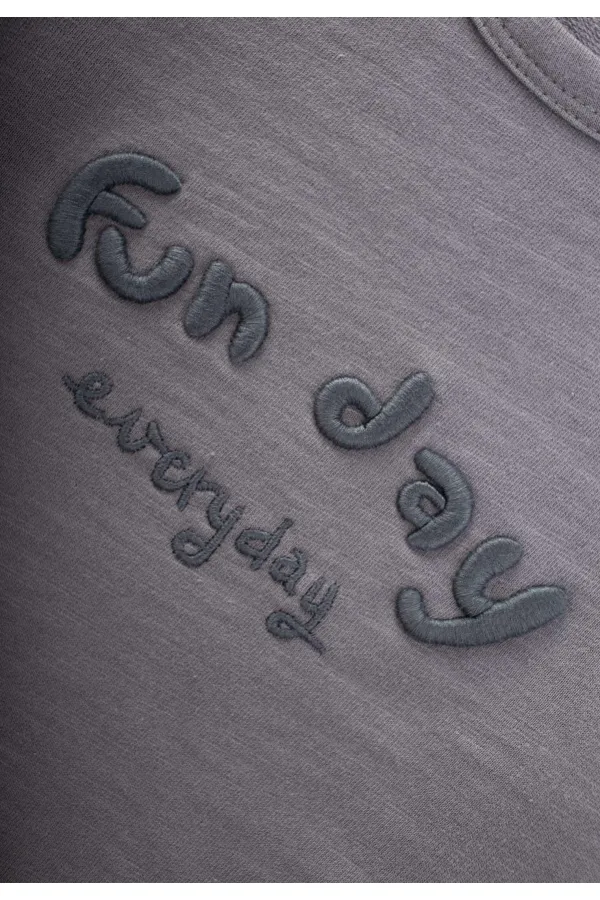 Embroidered Sweatshirt 1-5 Years Old Gray