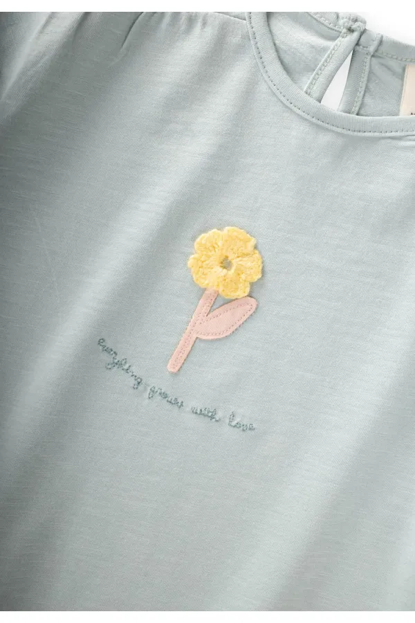 Appliquéd T-Shirt, Ages 2-8, Mint Green