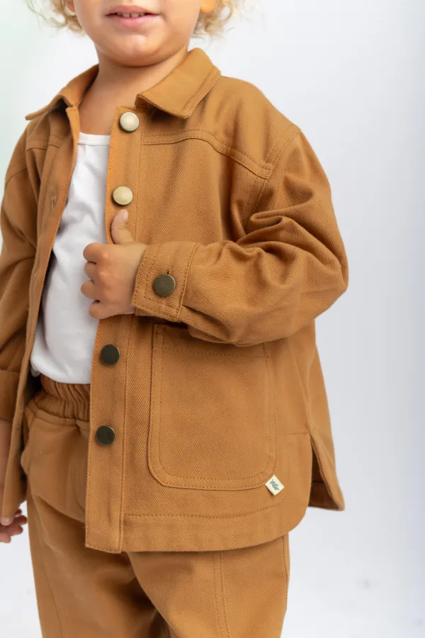 Veste en gabardine beige 2-7 ans