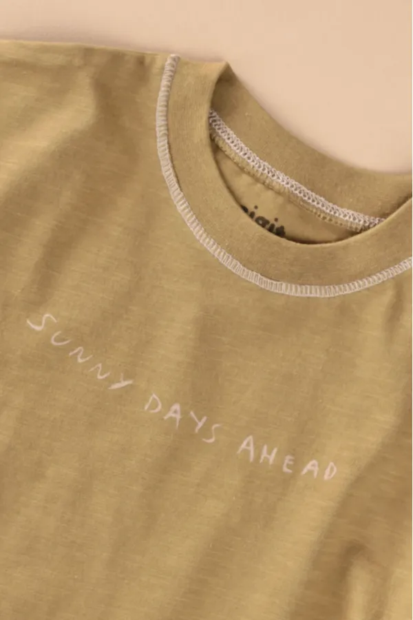 T-shirt and Pants Set, Ages 2-10, Olive