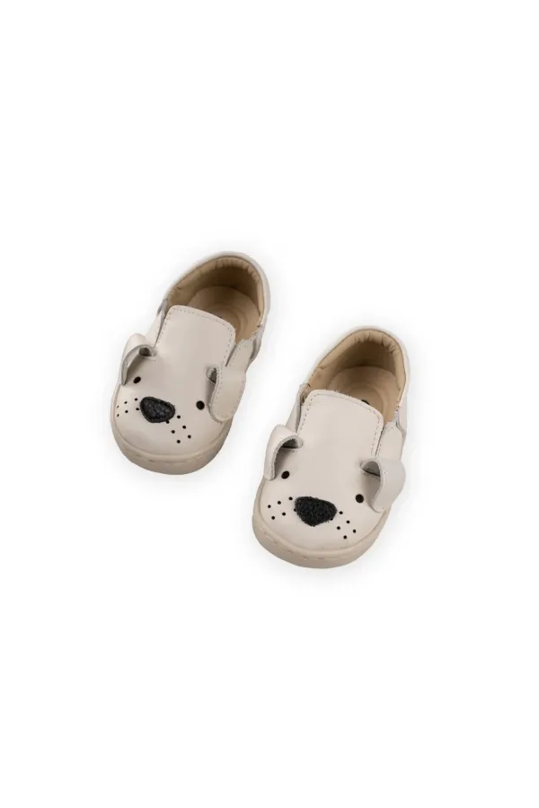 Leather Dog Children's Shoes Size 19/25 A, Beige