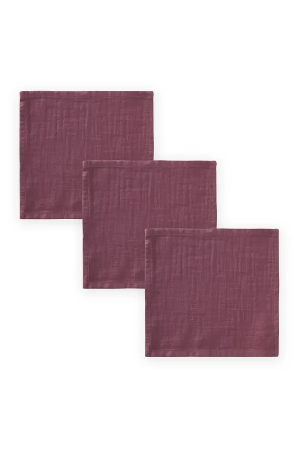 Chiffon triple bouche, prune