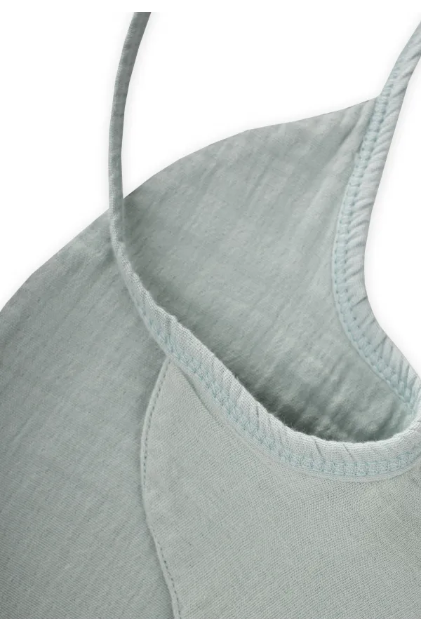 Organik Müslin Mama Önlüğü Mint Yeşili