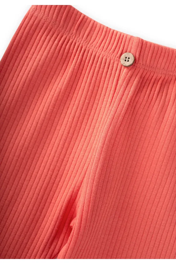 Leggings côtelés 0-5 ans corail Leggings côtelés 0-5 ans corail