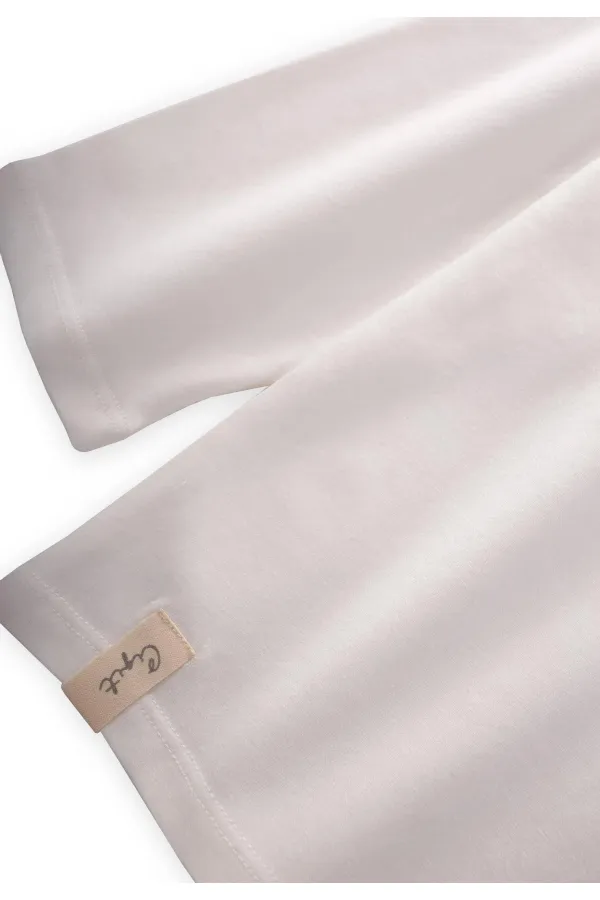 T-shirt basique saisonnier 8-14 ans Blanc cassé