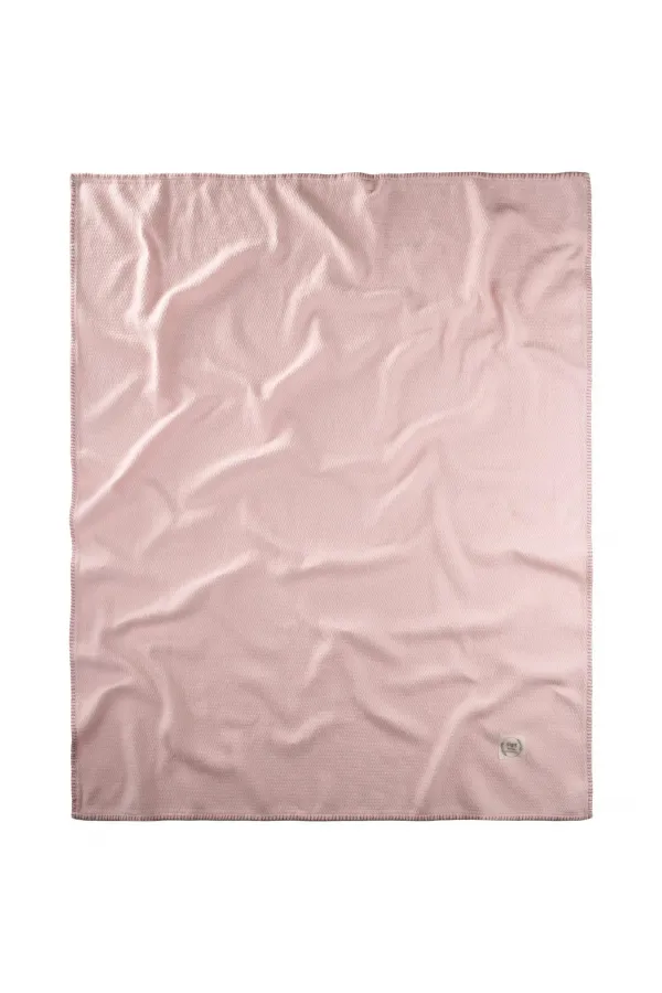 Çoban Dikişli Battaniye 93X100 Cm (+/- 3 Cm ) Pudra Pembe