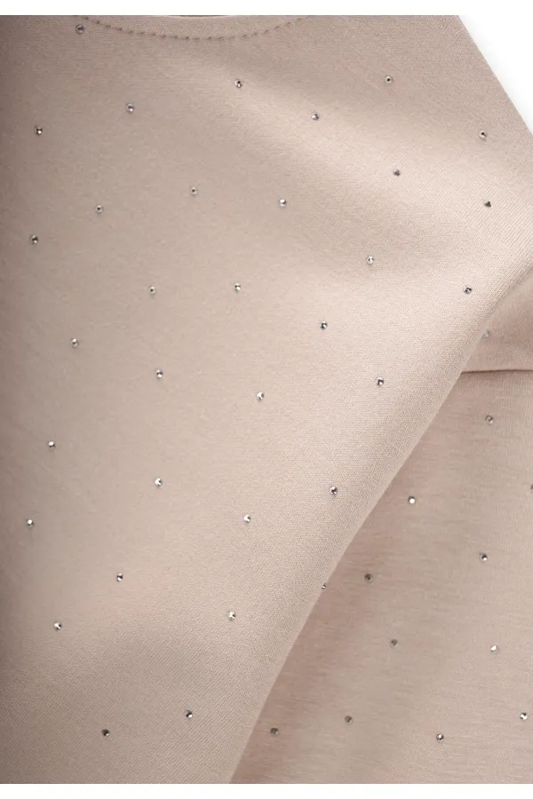 Complete Modal Set with Rhinestones, Ages 3-8, Beige