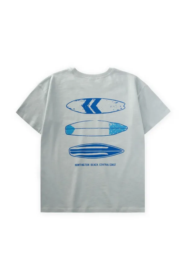 T-shirt imprimé recto verso, vert menthe, 8-12 ans