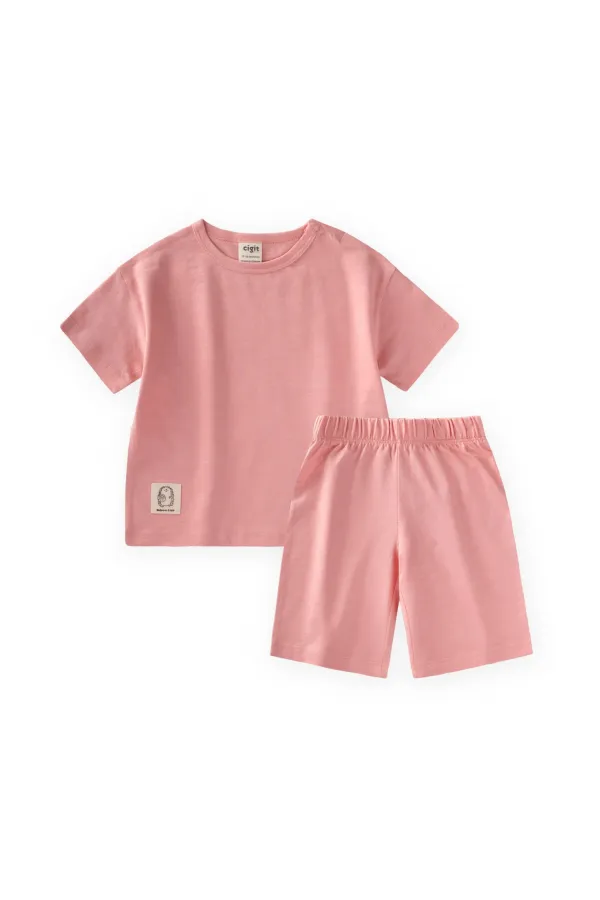 Basic Kapri Takım 1-5 Yaş Pembe