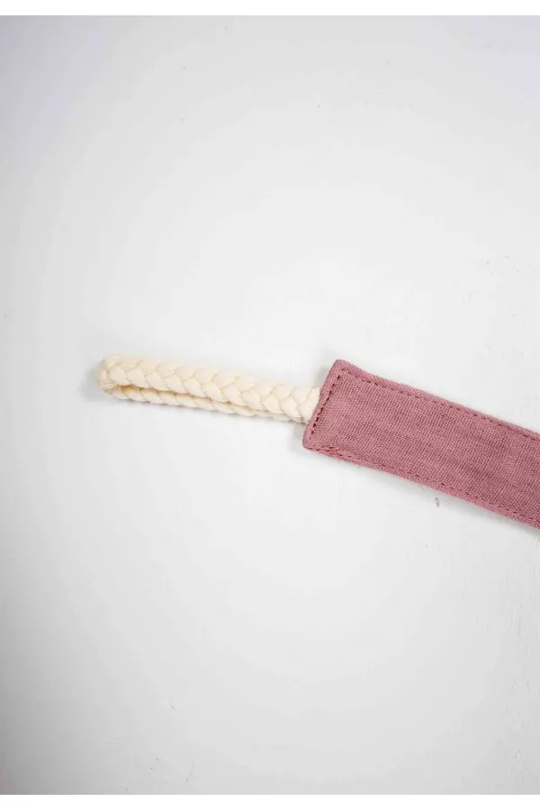 Porte-tétine en coton pour bébé 23 cm en cuivre