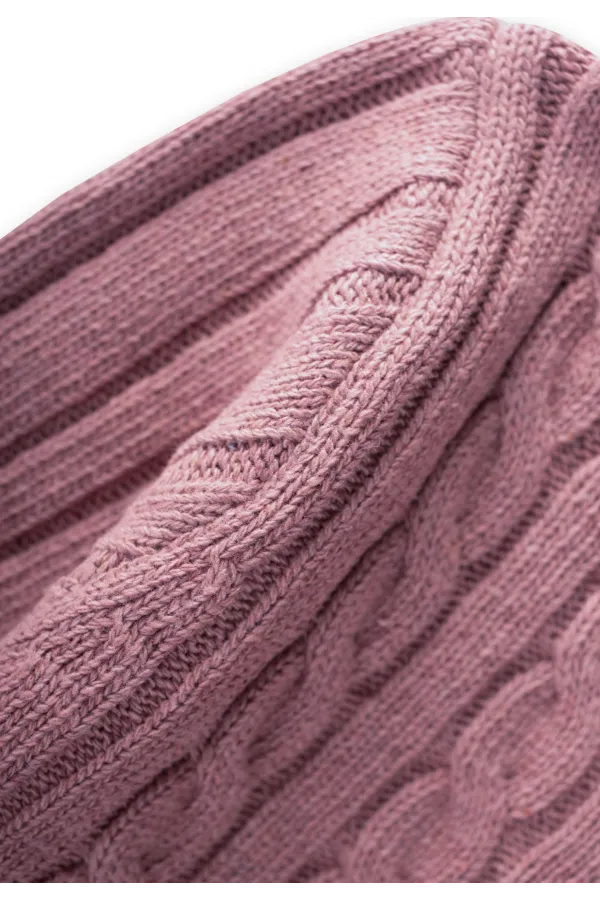 Braided Sweater, Ages 1-8, Rose Pink