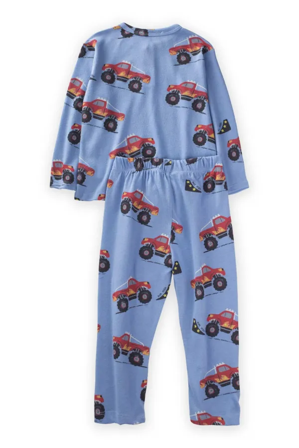 Desenli Pijama Takım 1-5 Yaş Mavi Desenli Pijama Takım 1-5 Yaş Mavi