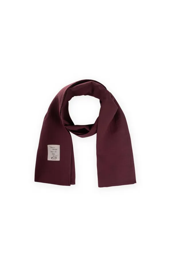 Çocuk Fular 25X140 Cm Mürdüm