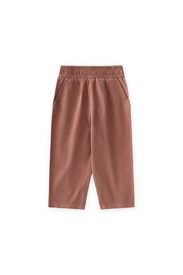 Velvet Trousers, Ages 1-8, Light Brown