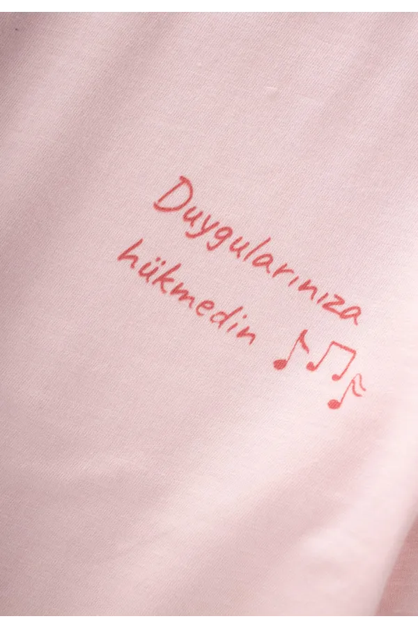 Slogan Long-Sleeve T-Shirt, Ages 2-10, Powder Pink