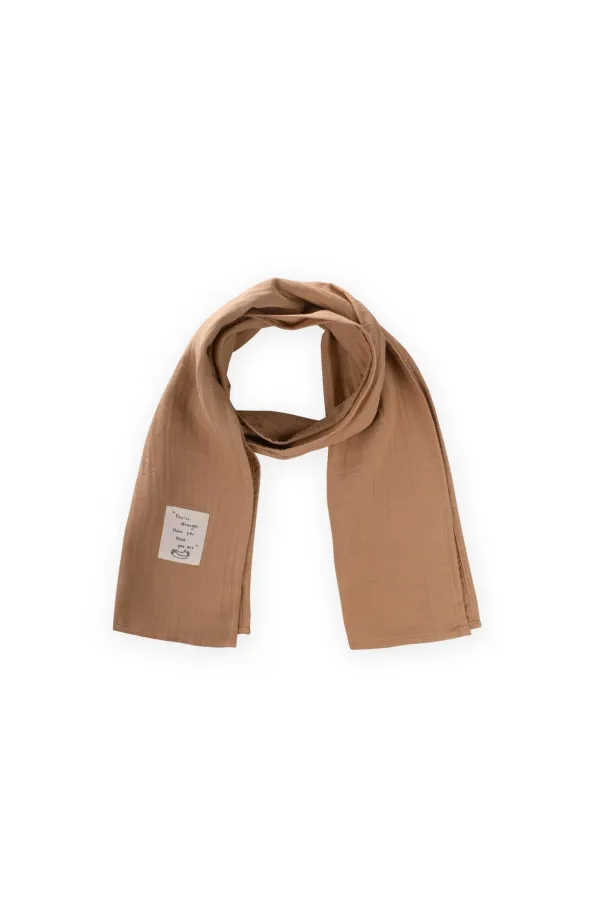 Children's Scarf 25X140 Cm Camel