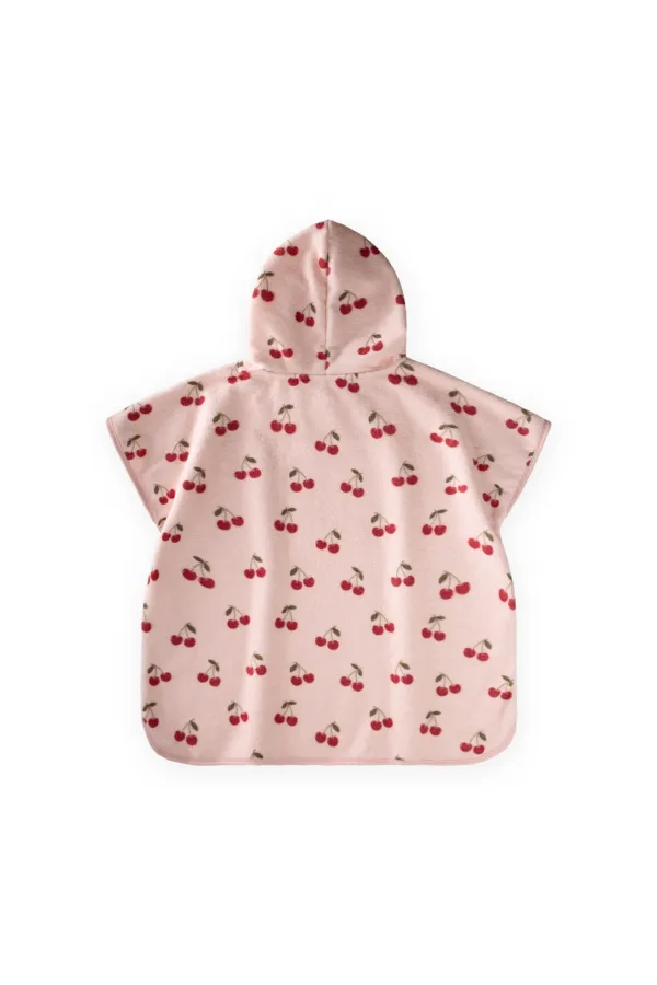 Towel Poncho Standard Cherry Pattern Towel Poncho Standard Cherry Pattern