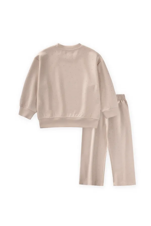 Complete Modal Set with Rhinestones, Ages 3-8, Beige