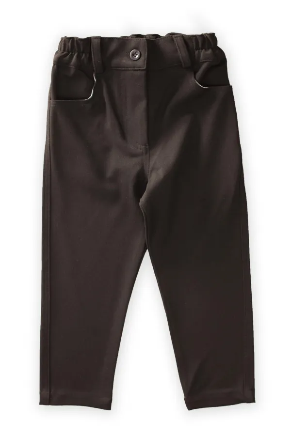 Lycra Gabardine Trousers 2-7 Years Brown