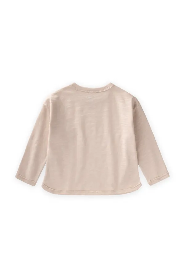 T-shirt saisonnier à manches longues, 1-7 ans, écru