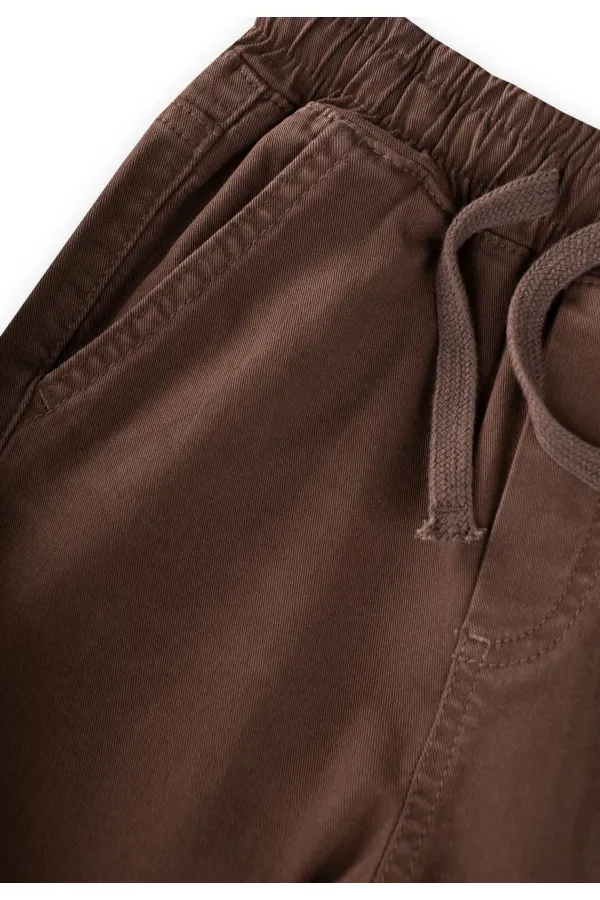 Gabardin Parçalı Pantolon 2-12 Yaş Kahverengi Gabardin Parçalı Pantolon 2-12 Yaş Kahverengi