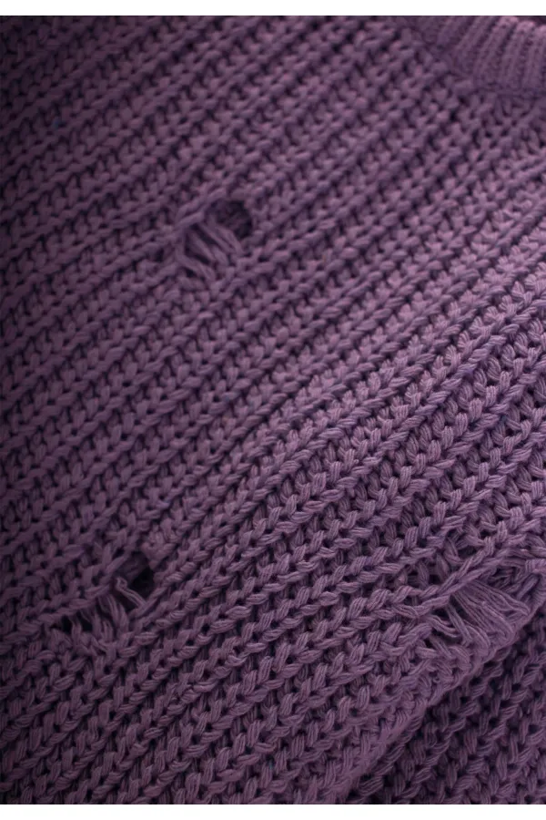 Selanik Triko Kazak 2-8 Yaş Mor