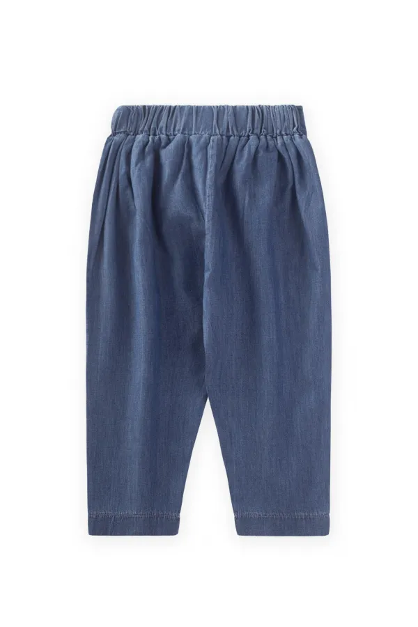 Havuç Kesim Kot Pantolon 0-5 Yaş Mavi