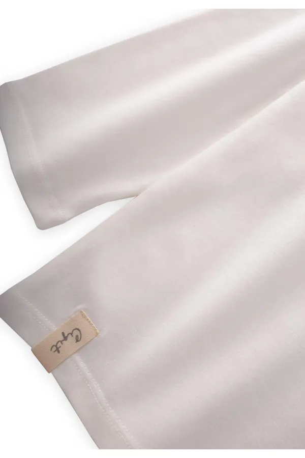 Mevsimlik Basic T-Shırt 2-10 Yaş Beyaz