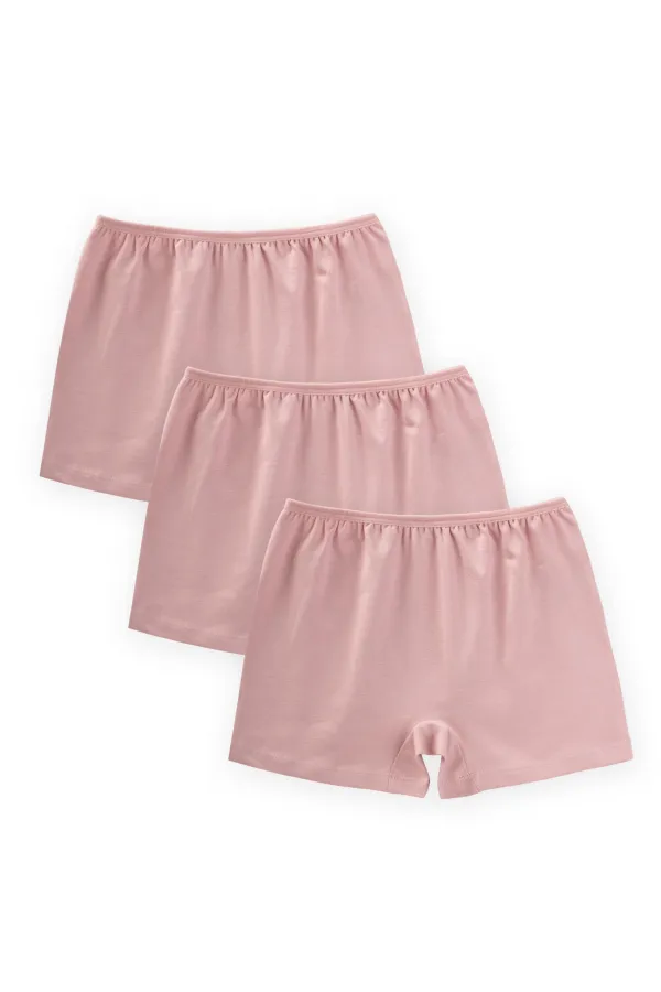 Üçlü Biyeli Kız Boxser 2-9 Yaş Pudra