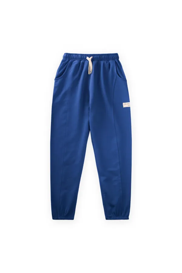 Long-Legged Tracksuit 8-12 Years Blue