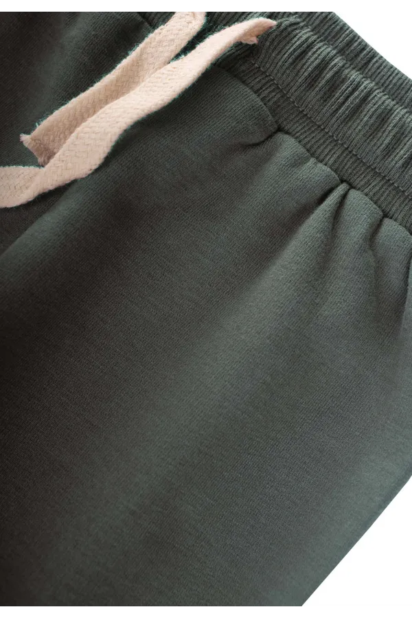 Ensemble de survêtement basique pour enfants de 1 à 5 ans, vert kaki