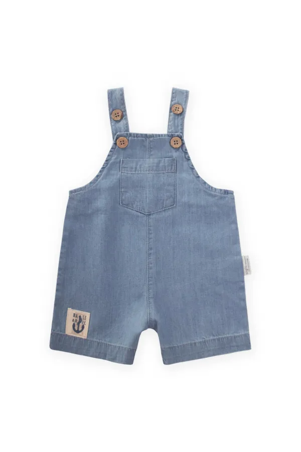Denim Overalls with Suspenders for 0-3 Years Olds Blue