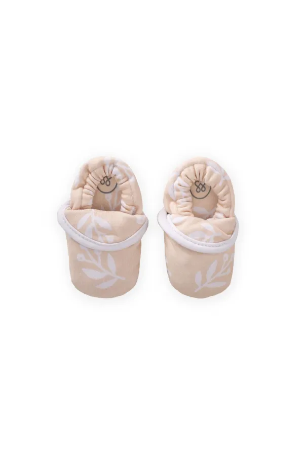 Chaussons bébé à élastique à l'arrière, jaunes, 16-23 mois