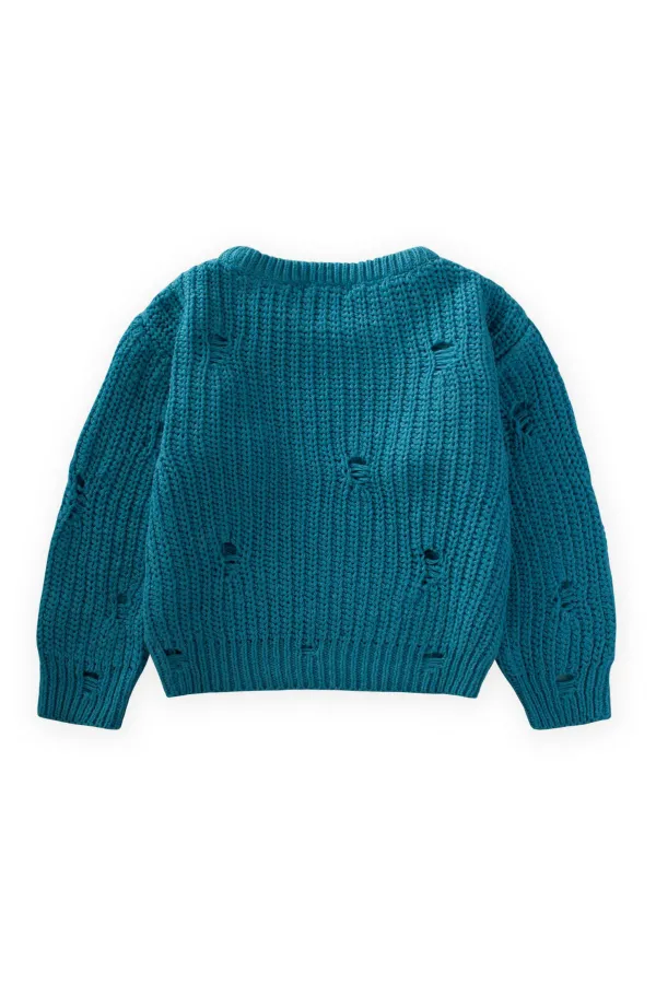 Pull Selanik en maille, 2 à 8 ans, huile