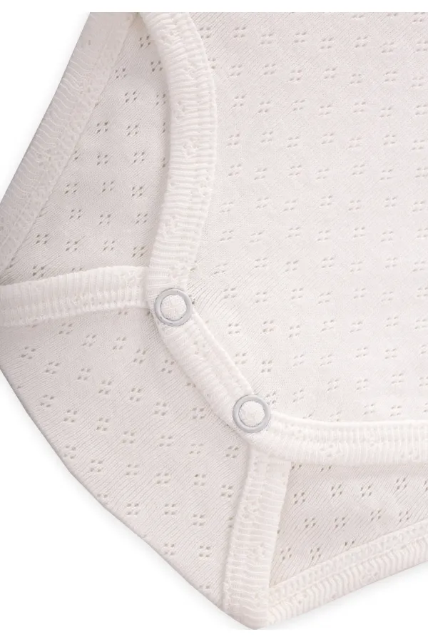 Ensemble trois pièces de body climatisé, 0-3 ans, blanc cassé