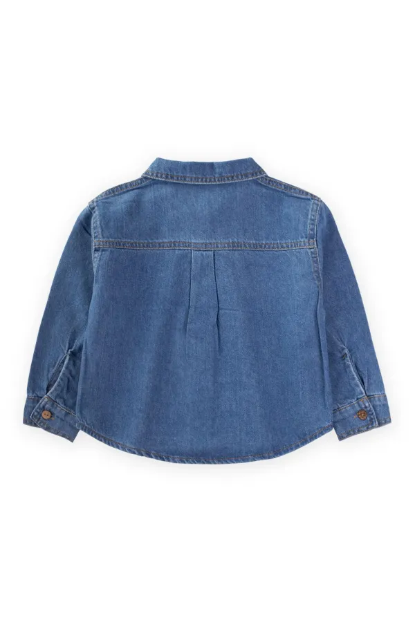 Kot Gömlek 2-7 Yaş Mavi