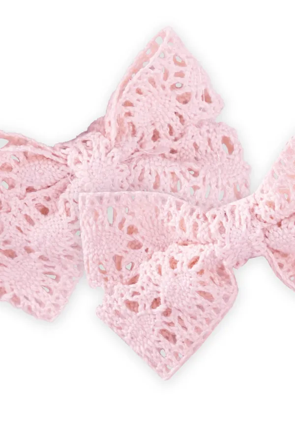 Dantel Örmeli İkili Toka Pudra