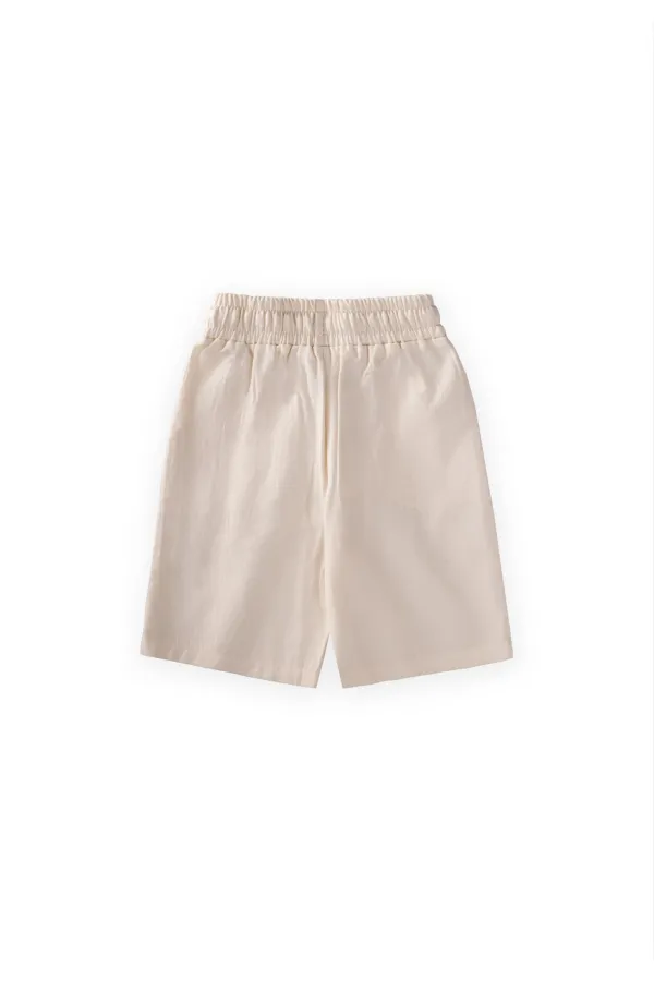 Flannel Capri Pants, 1-8 Years, Natural