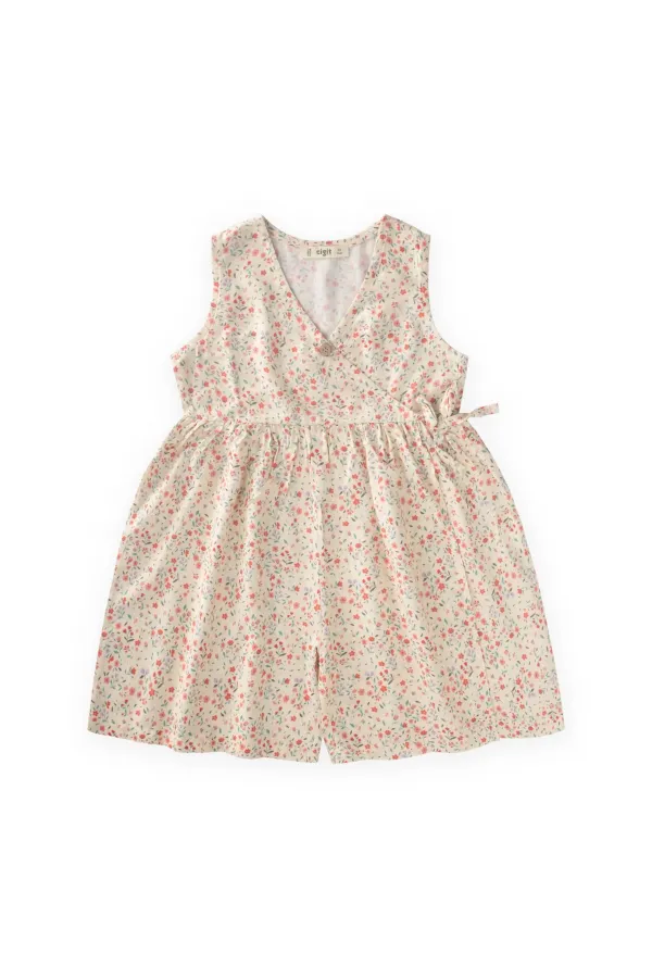 Combinaison en viscose à motifs, 2-8 ans, beige