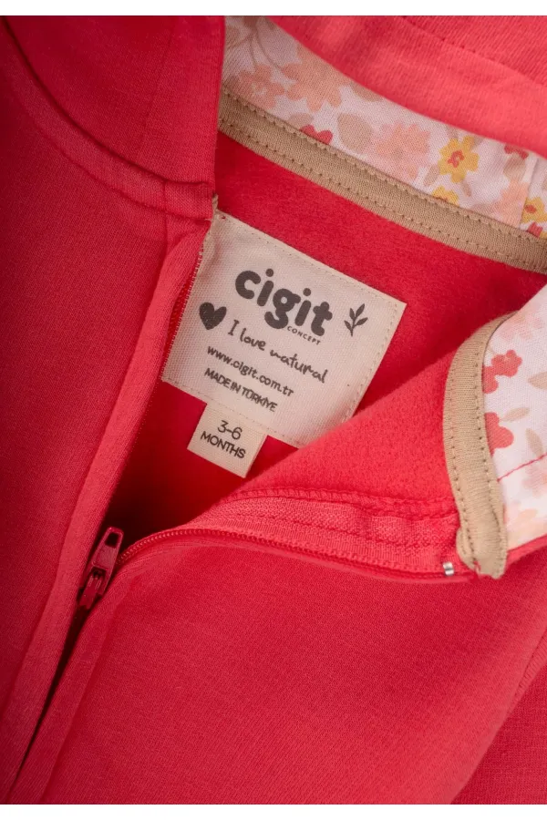 Zippered Overalls 0-3 Years Coral