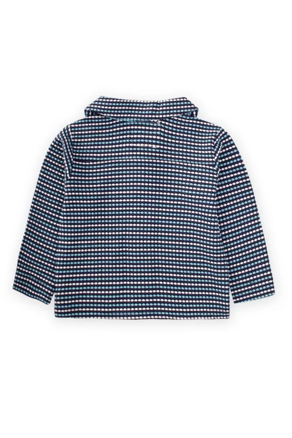 Jakarlı Mevsimlik Hırka 1-6 Yaş Lacivert