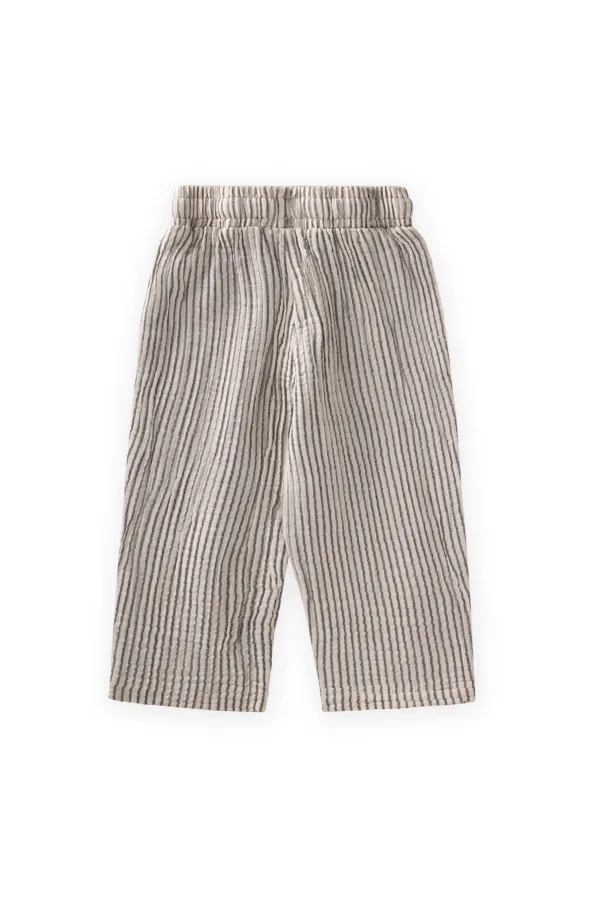 Müslin Pantolon 1-10 Yaş İnce Çizgili